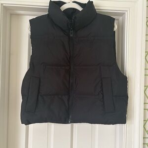 Zara Black Quilted Vest